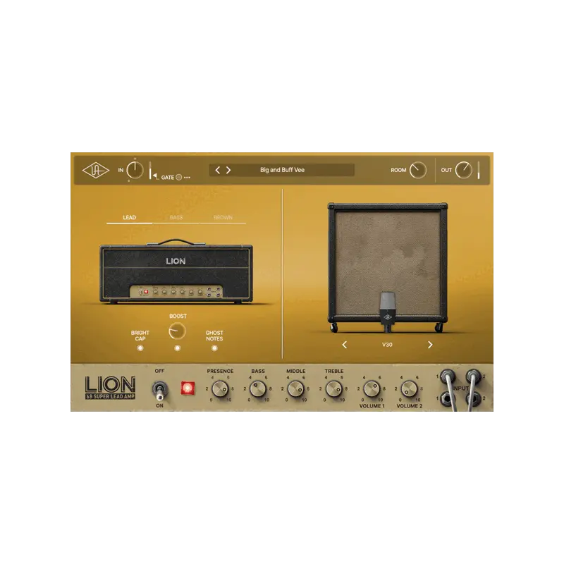 Universal Audio UAD Lion '68 Super Lead Amp 英式 plexi 音箱模擬 Plugin (下載版) - 主圖