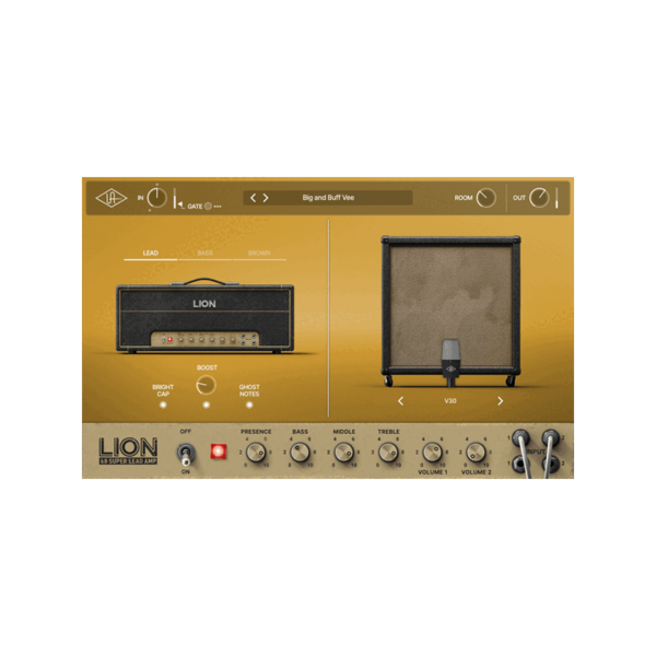 Universal Audio UAD Lion '68 Super Lead Amp 英式 plexi 音箱模擬 Plugin (下載版) - 效果器軟體 Plugin