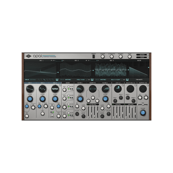 Universal Audio UAD Opal Morphing Synthesizer 波表混合合成器音源 Plugin (下載版) - 音源軟體 Plugin 