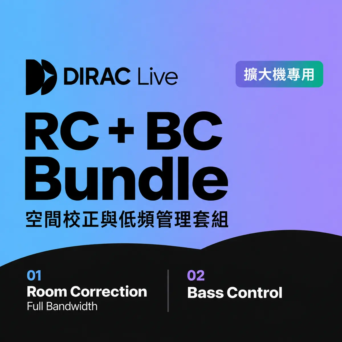 Dirac Live 擴大機專用 RC + Bass Control 套組 空間校正軟體 - 主圖