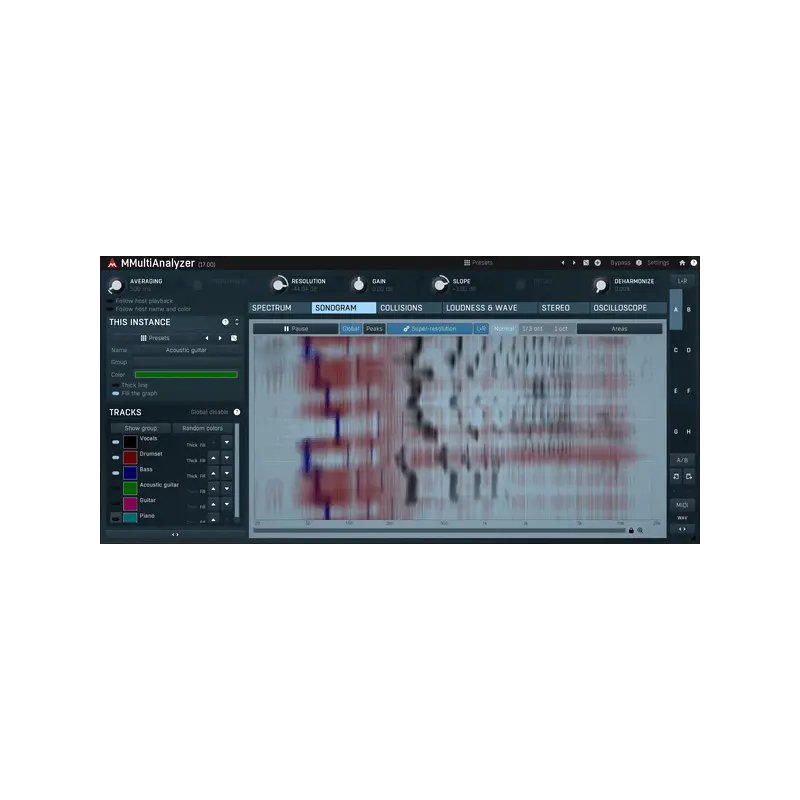 MeldaProduction MMultiAnalyzer 多軌頻譜／響度／立體聲分析 Plugin (下載版) - 主圖
