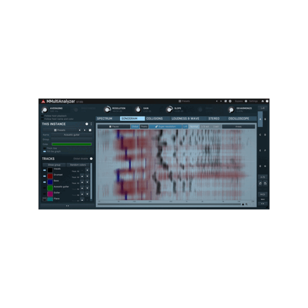 MeldaProduction MMultiAnalyzer 多軌頻譜／響度／立體聲分析 Plugin (下載版) - 效果器軟體 Plugin