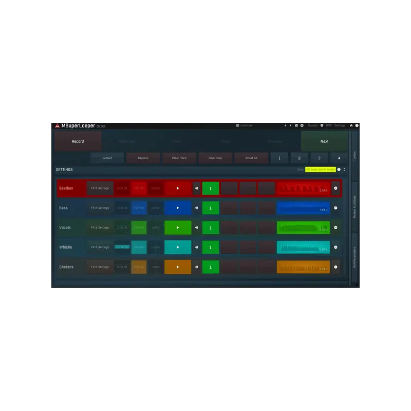 MeldaProduction MSuperLooper 多軌現場 Looper 效果器 Plugin (下載版) - 主圖