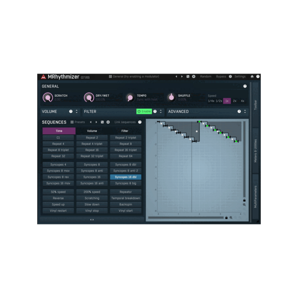 MeldaProduction MRhythmizer 節奏切割／時間操控效果器 Plugin (下載版) - 效果器軟體 Plugin