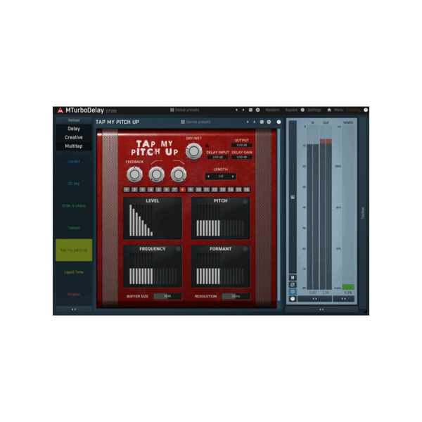 MeldaProduction MTurboDelay 41 種演算法 Delay 效果器 Plugin (下載版) - 效果器軟體 Plugin