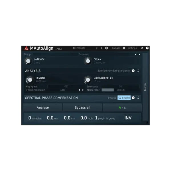 MeldaProduction MAutoAlign 自動相位對齊 Plugin (下載版) - 產品圖片 1