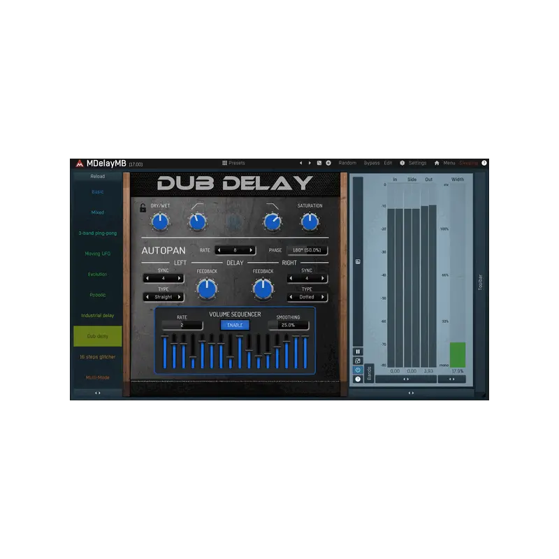 MeldaProduction MDelayMB 六頻段 Delay 效果器 Plugin (下載版) - 主圖