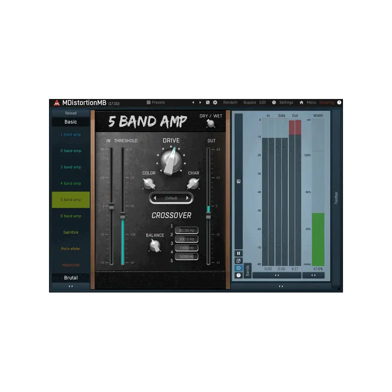 MeldaProduction MDistortionMB 多頻段失真效果器 Plugin (下載版) - 主圖