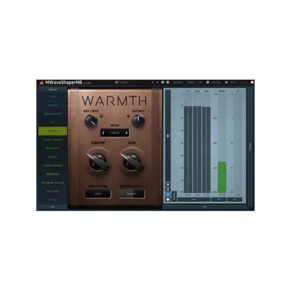 MeldaProduction MWaveShaperMB 多頻段自繪 Waveshaper 失真效果器 Plugin (下載版) - 產品圖片 1