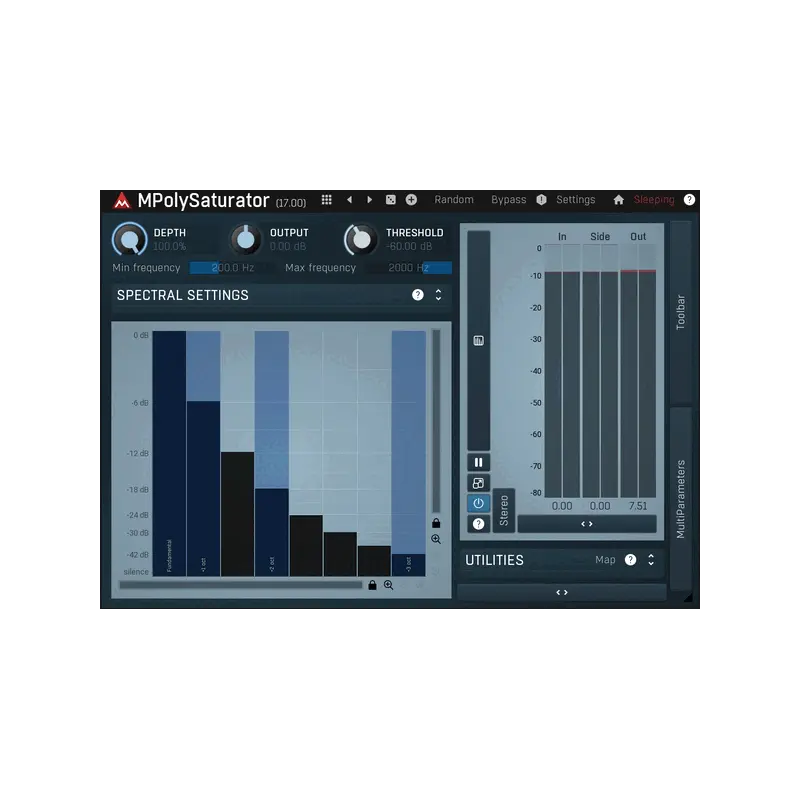 MeldaProduction MPolySaturator 頻譜泛音飽和效果器 Plugin (下載版) - 主圖