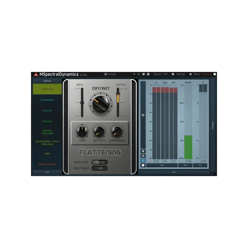 MeldaProduction MSpectralDynamicsLE 頻譜動態處理效果器 Plugin (下載版) - 主圖