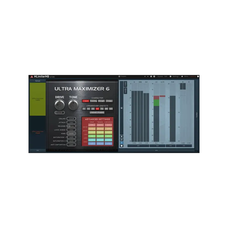MeldaProduction MLimiterMB 多頻段 Limiter 效果器 Plugin (下載版) - 主圖
