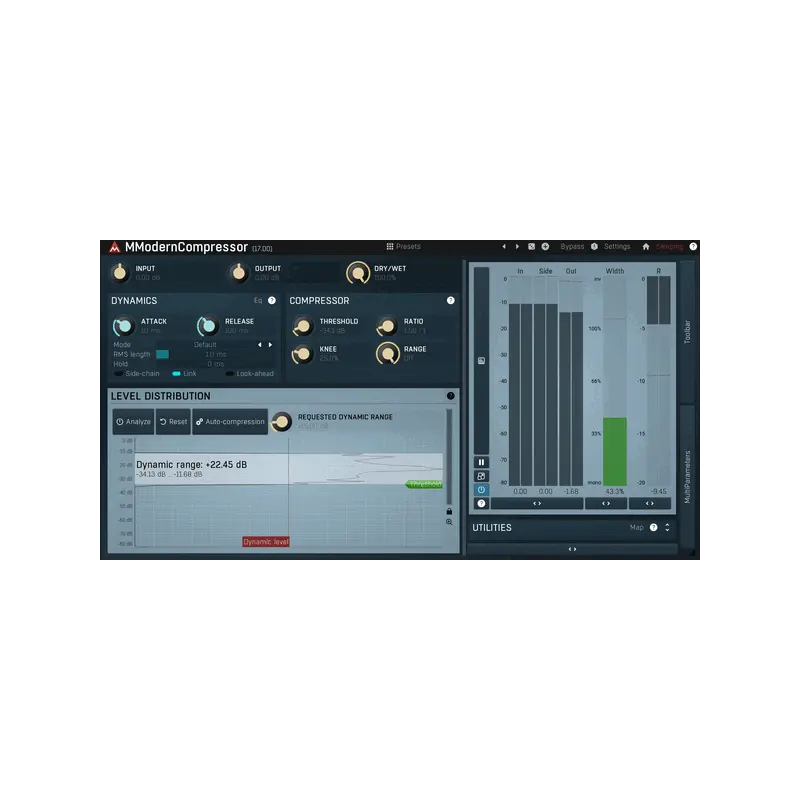 MeldaProduction MModernCompressor 自動設定 Compressor 效果器 Plugin (下載版) - 主圖