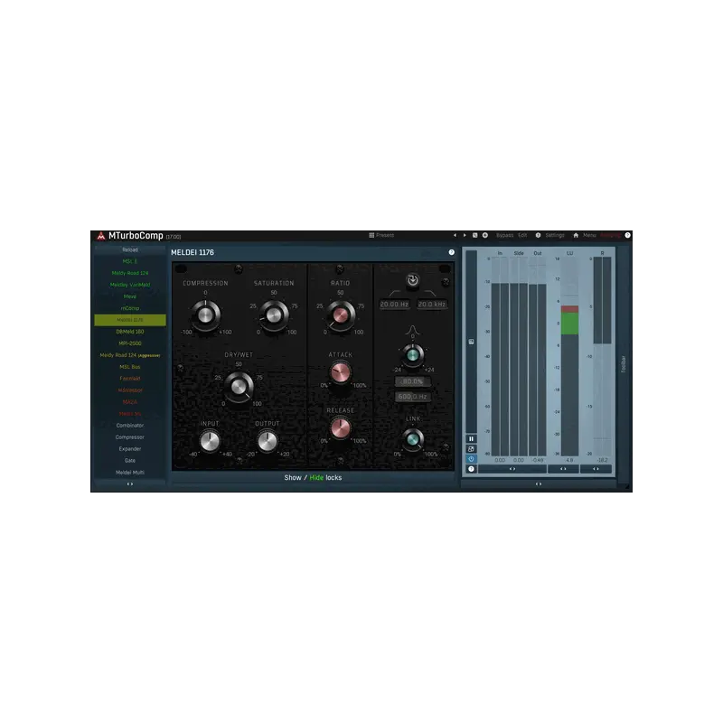 MeldaProduction MTurboComp 多款 Vintage Compressor 效果器 Plugin (下載版) - 主圖
