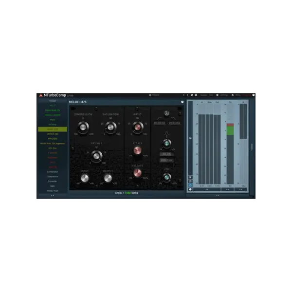 MeldaProduction MTurboComp 多款 Vintage Compressor 效果器 Plugin (下載版) - 產品圖片 1