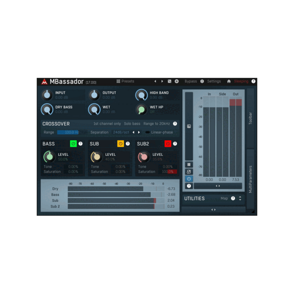 MeldaProduction MBassador 低頻強化與 Sub-bass 產生效果器 Plugin (下載版) - 效果器軟體 Plugin