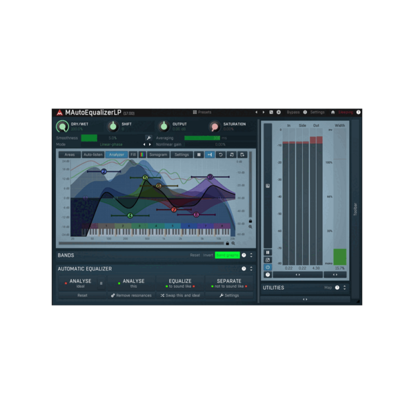 MeldaProduction MAutoEqualizer 自動等化線性相位 EQ 效果器 Plugin (下載版) - 效果器軟體 Plugin
