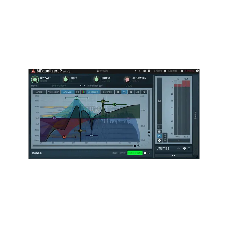 MeldaProduction MEqualizerLP 線性相位 EQ 效果器 Plugin (下載版) - 主圖