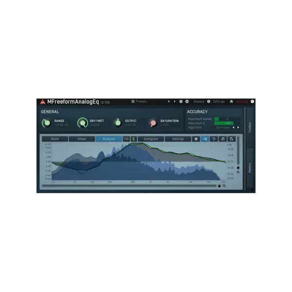 MeldaProduction MFreeformAnalogEq 手繪曲線類比式 EQ 效果器 Plugin (下載版) - 產品圖片 1