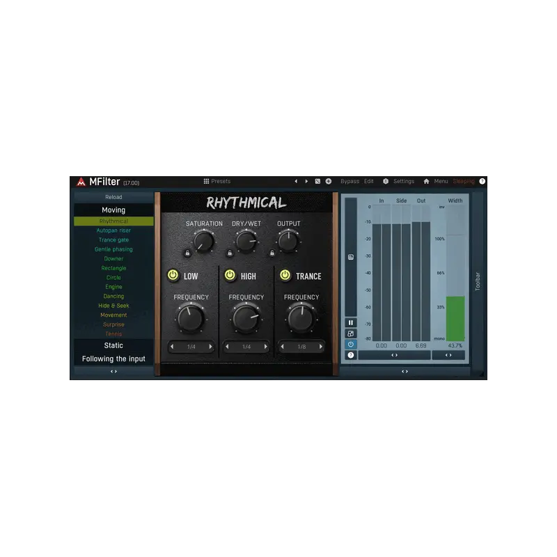 MeldaProduction MFilter 可調變 Filter 效果器 Plugin (下載版) - 主圖