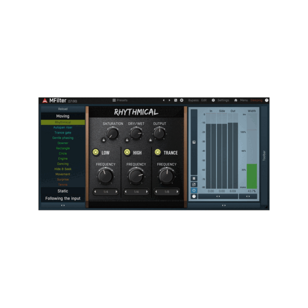 MeldaProduction MFilter 可調變 Filter 效果器 Plugin (下載版) - 效果器軟體 Plugin