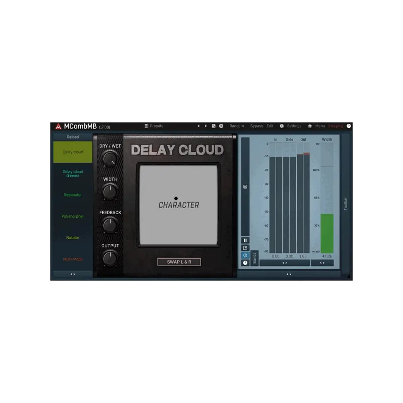 MeldaProduction MCombMB 多頻段梳狀 Filter 效果器 Plugin (下載版) - 主圖