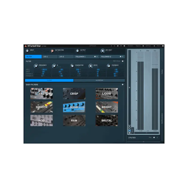 MeldaProduction MTurboFilter 類比模擬 Filter 設計效果器 Plugin (下載版) - 主圖
