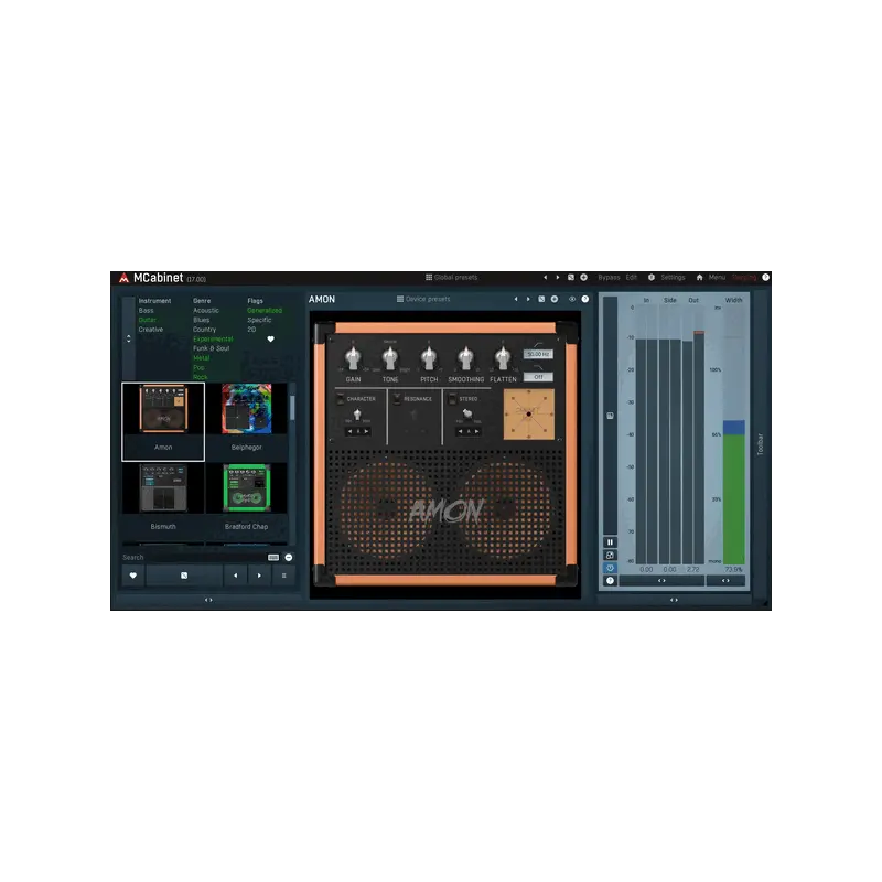 MeldaProduction MCabinet 吉他／貝斯音箱箱體模擬效果器 Plugin (下載版) - 主圖