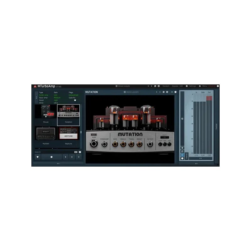 MeldaProduction MTurboAmp 吉他音箱與破音踏板模擬效果器 Plugin (下載版) - 主圖