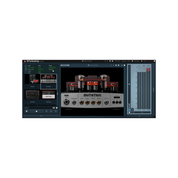 MeldaProduction MTurboAmp 吉他音箱與破音踏板模擬效果器 Plugin (下載版) - 效果器軟體 Plugin