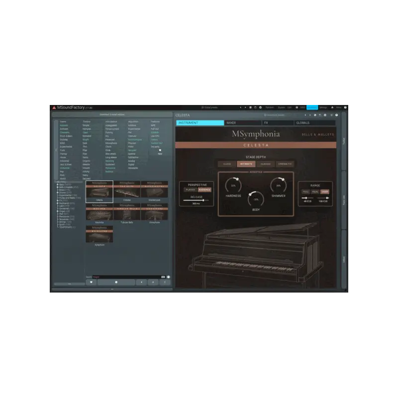 MeldaProduction MSymphonia: Bells & Mallets 管弦樂鍵盤打擊樂器音色庫音源 Plugin (下載版) - 主圖