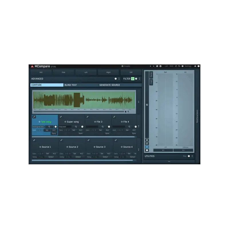 MeldaProduction MCompare 參考音軌 A/B 比對工具 Plugin (下載版) - 主圖