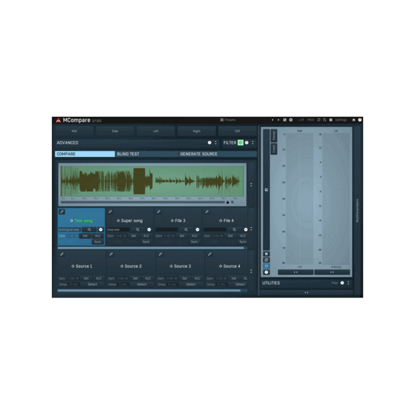 MeldaProduction MCompare 參考音軌 A/B 比對工具 Plugin (下載版) - 效果器軟體 Plugin