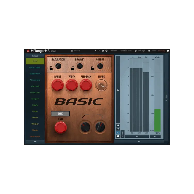MeldaProduction MFlangerMB 多頻段 Flanger 效果器 Plugin (下載版) - 主圖