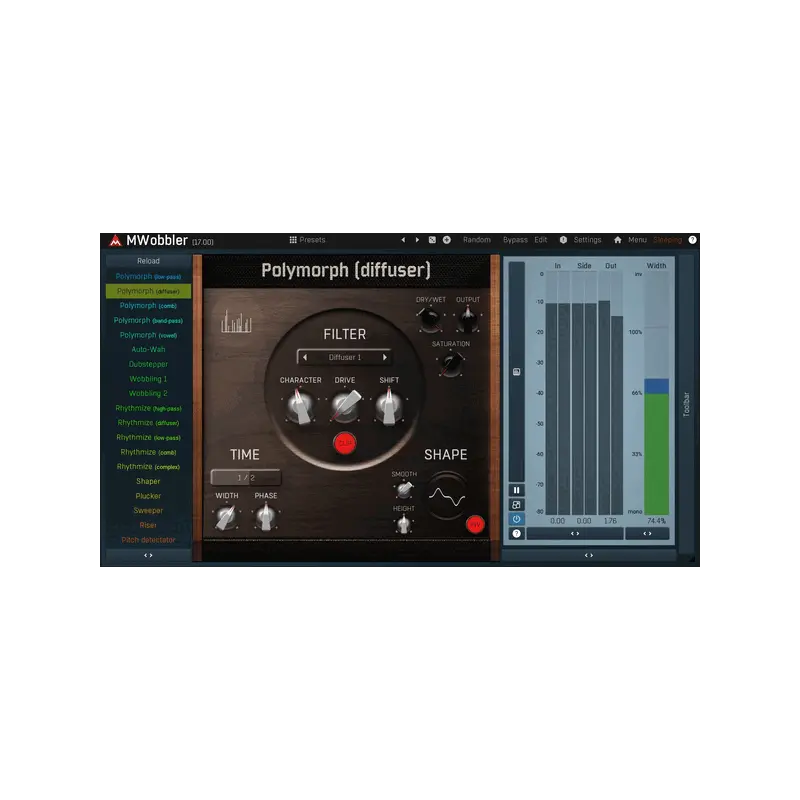 MeldaProduction MWobbler 失真濾波 Wobble 效果器 Plugin (下載版) - 主圖