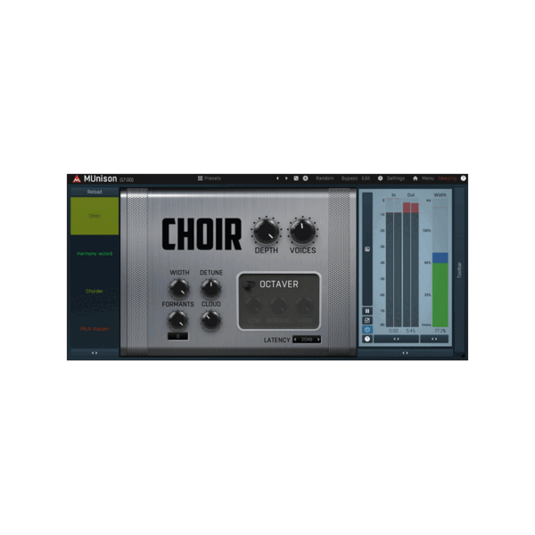 MeldaProduction MUnison 50 聲部 Unison／和聲效果器 Plugin (下載版) - 效果器軟體 Plugin