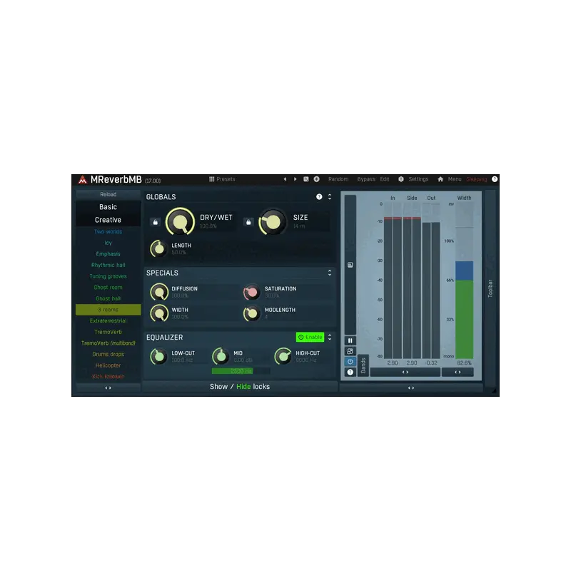 MeldaProduction MReverbMB 多頻段演算法 Reverb 效果器 Plugin (下載版) - 主圖