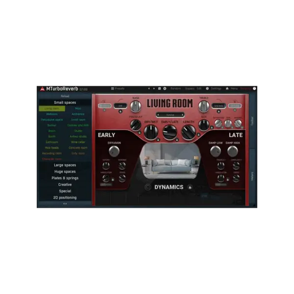MeldaProduction MTurboReverb 多演算法 Reverb 效果器 Plugin (下載版) - 產品圖片 1