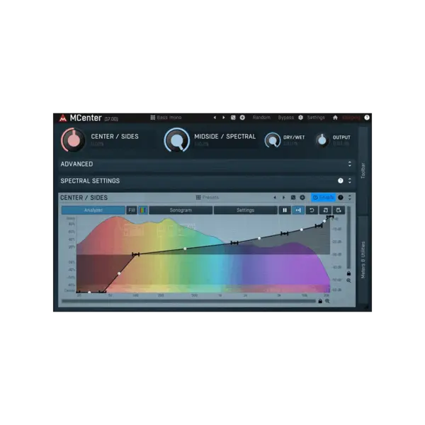 MeldaProduction MCenter 幻象中央／立體聲平衡處理器 Plugin (下載版) - 產品圖片 1