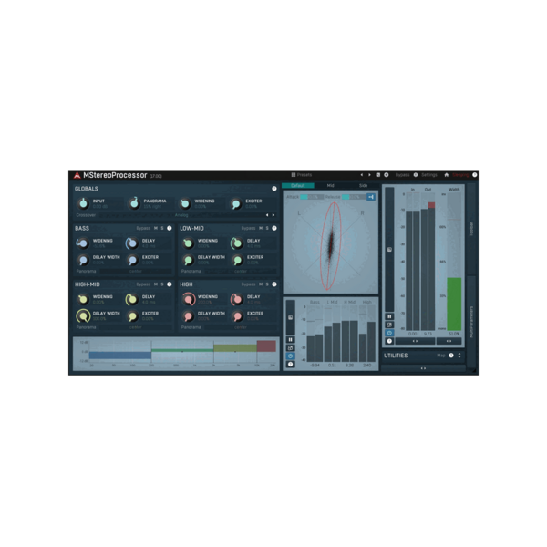 MeldaProduction MStereoProcessor 四頻段立體聲處理器 Plugin (下載版) - 效果器軟體 Plugin