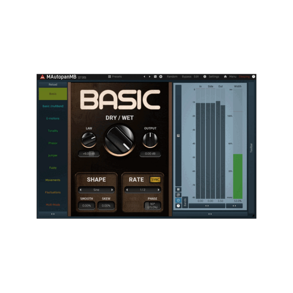 MeldaProduction MAutopanMB 多頻段自動聲像效果器 Plugin (下載版) - 效果器軟體 Plugin