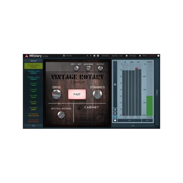MeldaProduction MRotary 可自訂箱體旋轉喇叭模擬效果器 Plugin (下載版) - 產品圖片 1