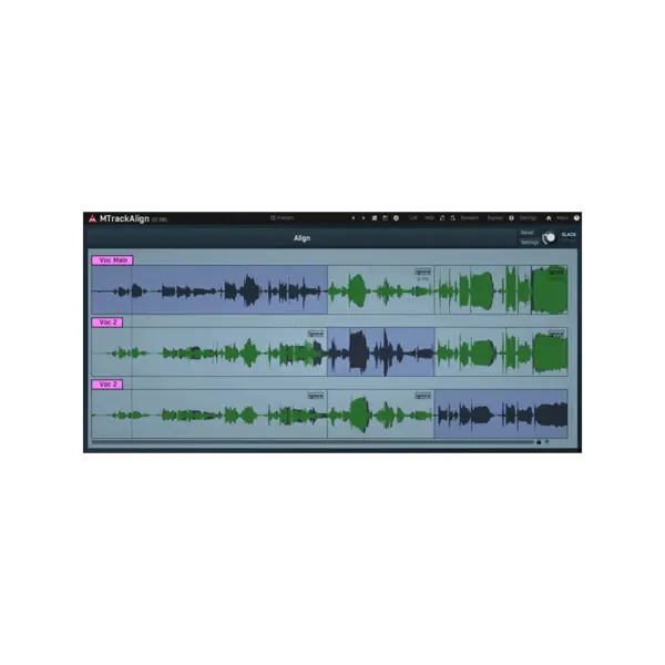 MeldaProduction MTrackAlign ARA 音軌時間對齊工具 Plugin (下載版) - 產品圖片 1
