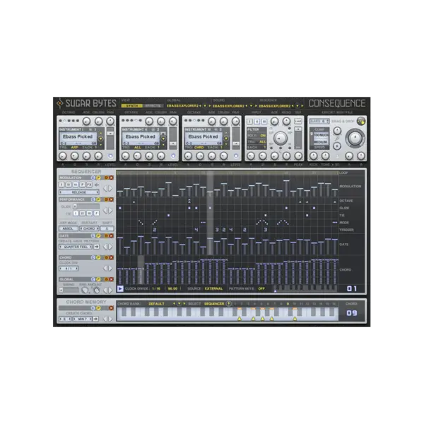 Sugar Bytes Consequence 和弦序列與琶音 MIDI 生成 Plugin (下載版) - 產品圖片 1