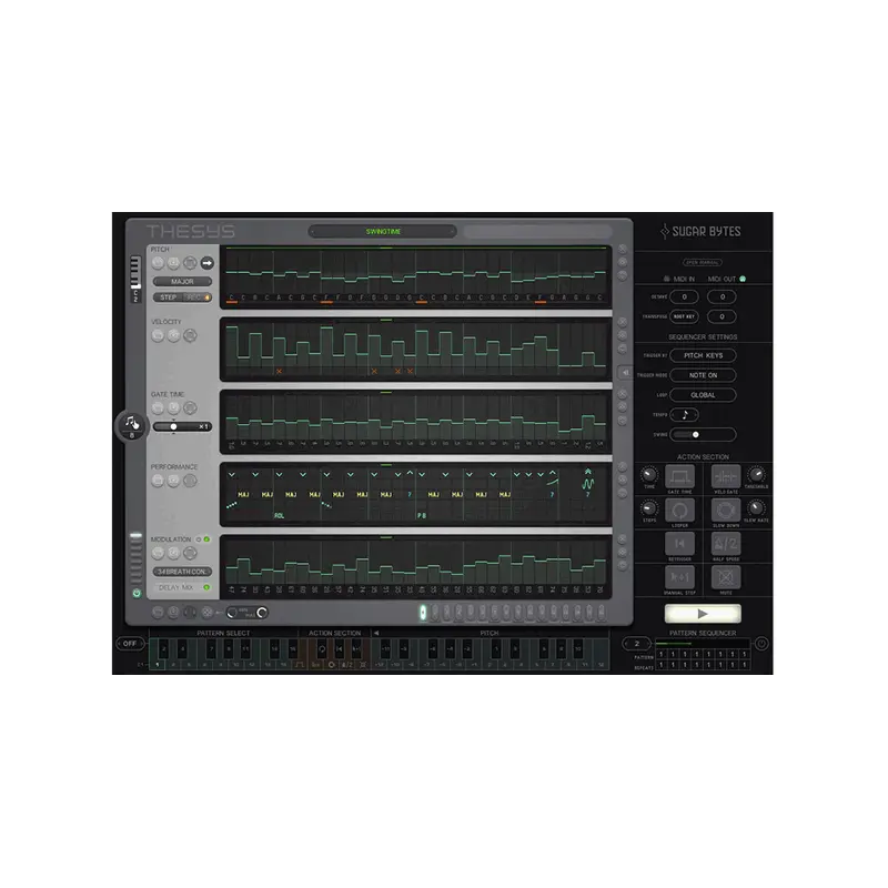 Sugar Bytes Thesys 32 步音高序列 MIDI 生成 Plugin (下載版) - 主圖