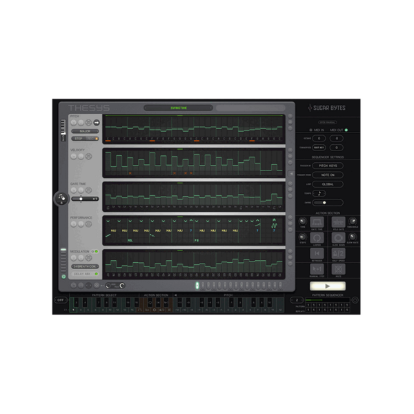 Sugar Bytes Thesys 32 步音高序列 MIDI 生成 Plugin (下載版) - MIDI 樂曲、序列生成 Plugin