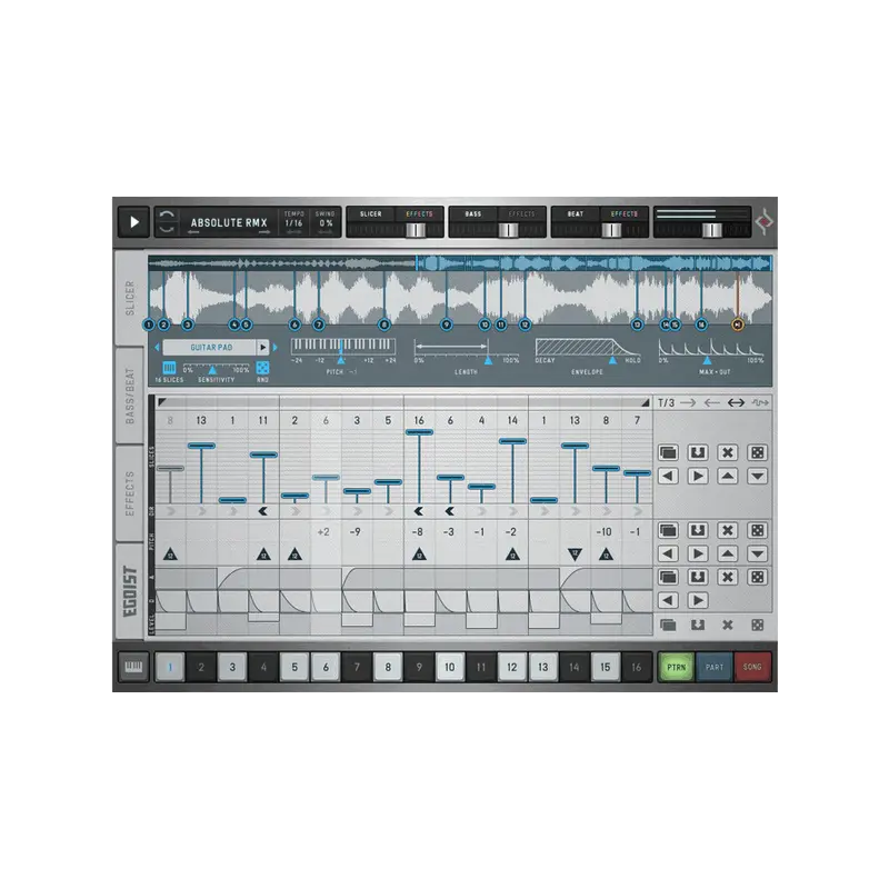Sugar Bytes Egoist 切片／Bass／鼓機 Groovebox 音源 Plugin (下載版) - 主圖