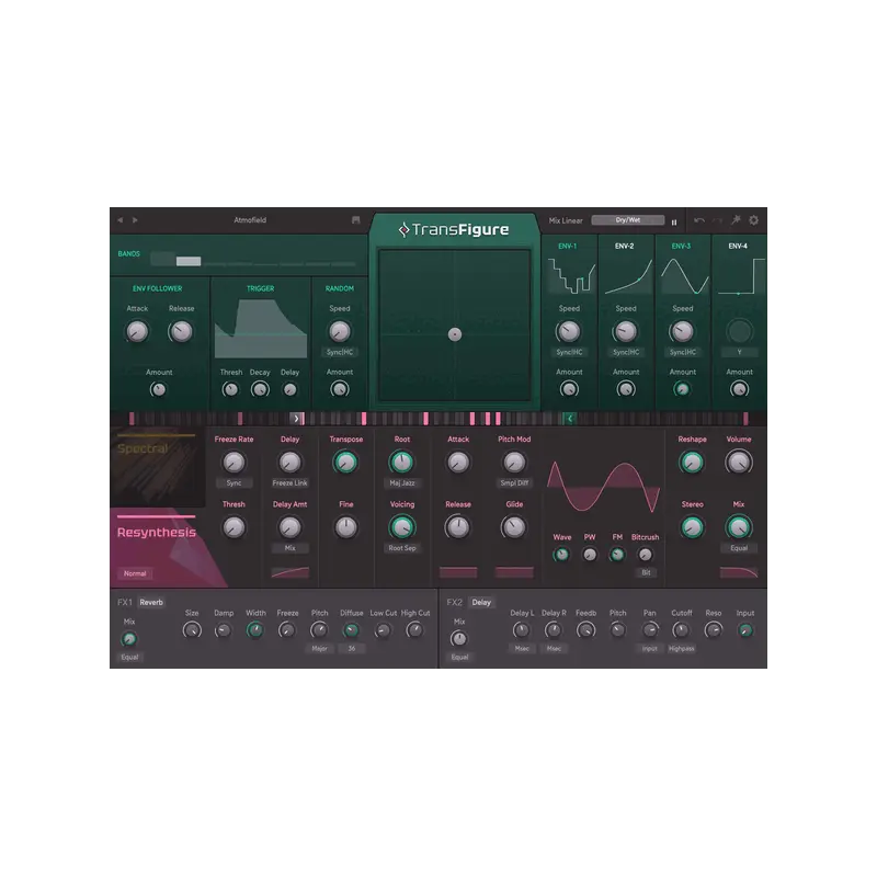 Sugar Bytes Transfigure 頻譜重合成聲音設計效果器 Plugin (下載版) - 主圖