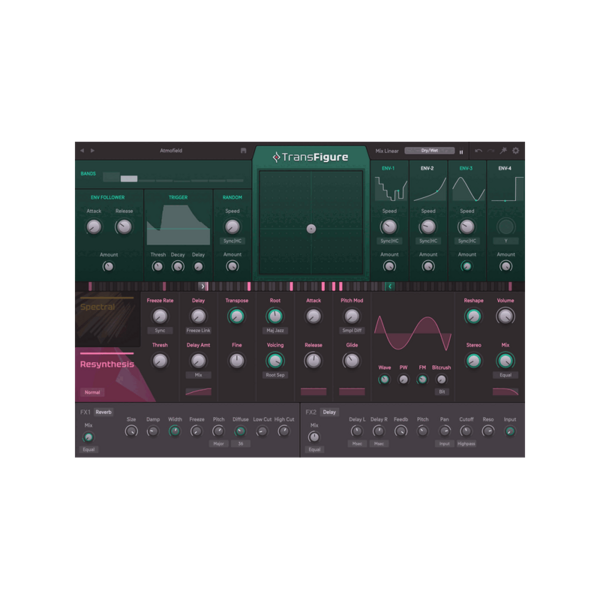 Sugar Bytes Transfigure 頻譜重合成聲音設計效果器 Plugin (下載版) - 效果器軟體 Plugin