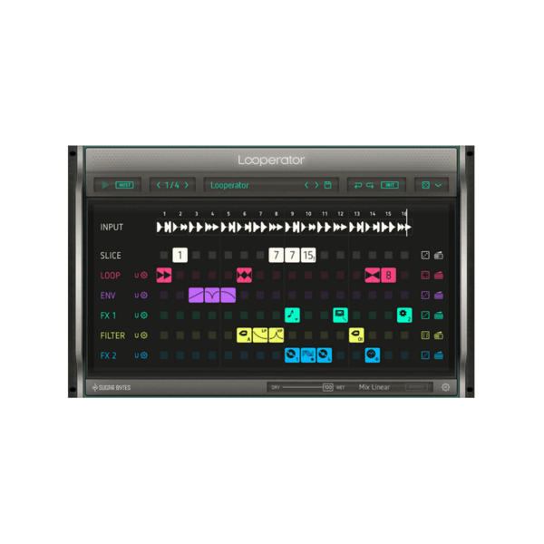 Sugar Bytes Looperator 切片 Loop 多重效果器 Plugin (下載版) - 效果器軟體 Plugin